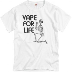 SKULL Vape For Life Mens Tshirt 