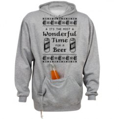 Unisex Beer Holder Tailgate Hoodie