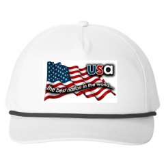 Snapback Five-Panel Rope Hat