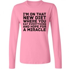 Ladies Relaxed Fit Basic Long Sleeve Tee