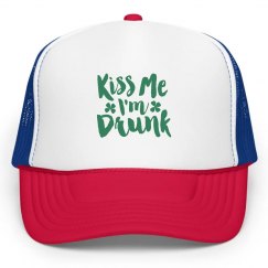 Kiss Me I am Drunk St Patricks Day Hat