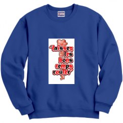 Unisex Film and Foil Crewneck Sweatshirt