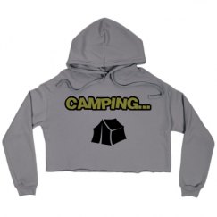 Ladies Relaxed Fit Cropped Fleece Hoodie