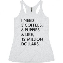 Ladies Slim Fit Super Soft Racerback Triblend Tank