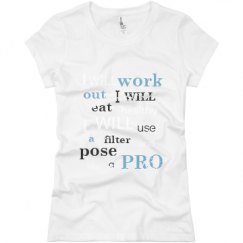 Ladies Slim Fit Basic Promo Jersey Tee