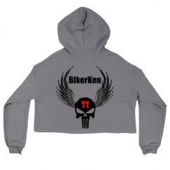 Ladies Relaxed Fit Cropped Fleece Hoodie