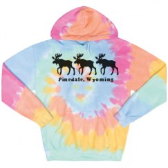 Unisex Tie-Dye Fleece Hoodie