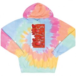 Unisex Tie-Dye Fleece Hoodie