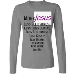 Ladies Relaxed Fit Basic Long Sleeve Tee