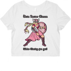 Ladies Slim Fit Crop Top Tee