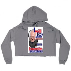 Ladies Relaxed Fit Cropped Fleece Hoodie