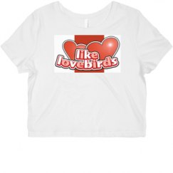 Ladies Slim Fit Crop Top Tee