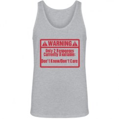 Unisex Jersey Tank Top