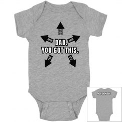 "HELP FOR DAD" Onesie