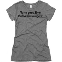 Ladies Slim Fit Super Soft Triblend Tee