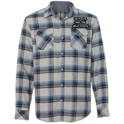 Unisex Long Sleeve Plaid Flannel Shirt