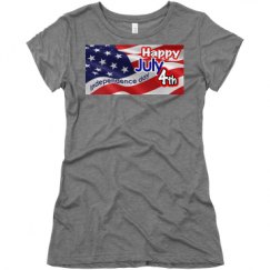 Ladies Slim Fit Super Soft Triblend Tee