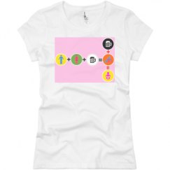Ladies Slim Fit Basic Promo Jersey Tee