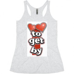 Ladies Slim Fit Super Soft Racerback Triblend Tank