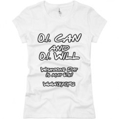 Ladies Slim Fit Basic Promo Jersey Tee