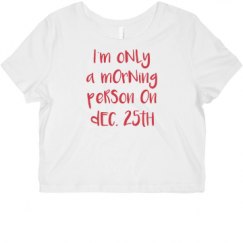 Ladies Slim Fit Crop Top Tee