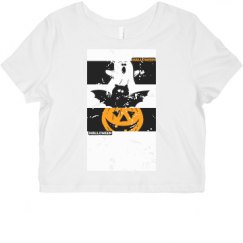 Ladies Slim Fit Crop Top Tee