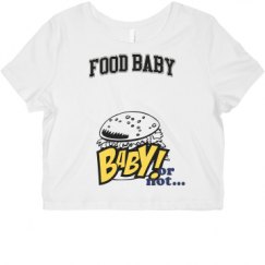 Ladies Slim Fit Crop Top Tee