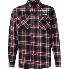 Unisex Long Sleeve Plaid Flannel Shirt