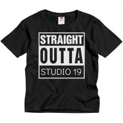 YOUTH SIZES STRAIGHT OUTTA STUDIO 19 T SHIRT