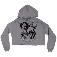 Ladies Relaxed Fit Cropped Fleece Hoodie