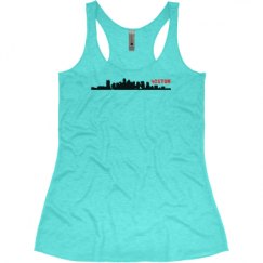 Ladies Slim Fit Super Soft Racerback Triblend Tank