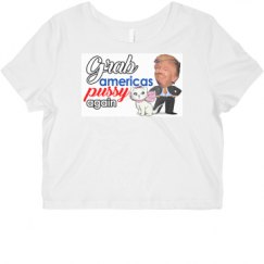 Ladies Slim Fit Crop Top Tee