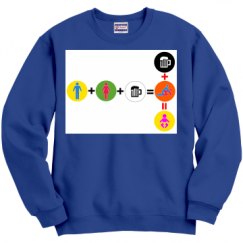 Unisex Film and Foil Crewneck Sweatshirt