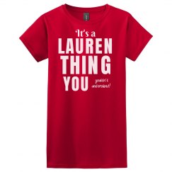 It's a Lauren thing