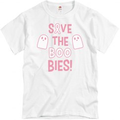 Save The Boobies with Ghosts T-shirt