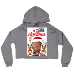 Ladies Relaxed Fit Cropped Fleece Hoodie