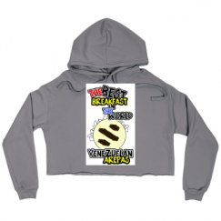 Ladies Relaxed Fit Cropped Fleece Hoodie