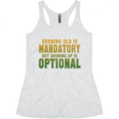 Ladies Slim Fit Super Soft Racerback Triblend Tank