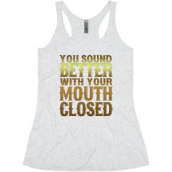 Ladies Slim Fit Super Soft Racerback Triblend Tank