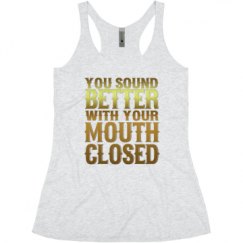 Ladies Slim Fit Super Soft Racerback Triblend Tank