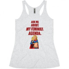 Ladies Slim Fit Super Soft Racerback Triblend Tank