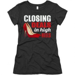 Ladies Slim Fit Super Soft Triblend Tee