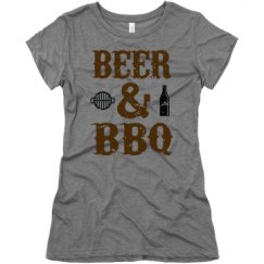 Ladies Slim Fit Super Soft Triblend Tee