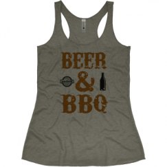 Ladies Slim Fit Super Soft Racerback Triblend Tank