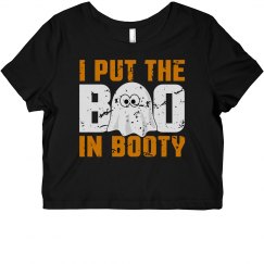 I Put The BOO In Booty Cropped Tee
