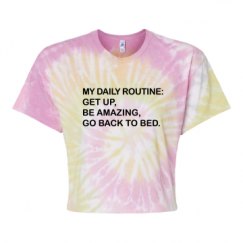 Women's Tie Dye Crop Top Tee