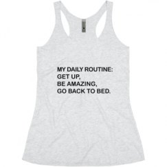 Ladies Slim Fit Super Soft Racerback Triblend Tank