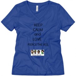 Ladies Relaxed Fit V-Neck Tee