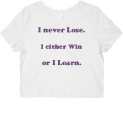 Ladies Slim Fit Crop Top Tee