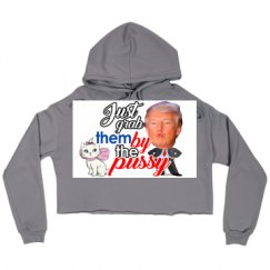 Ladies Relaxed Fit Cropped Fleece Hoodie